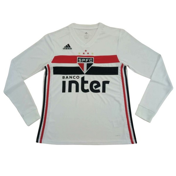 Camiseta São Paulo 1ª ML 2019-2020 Blanco